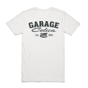 Garage Celica Tee - White and Light Colours